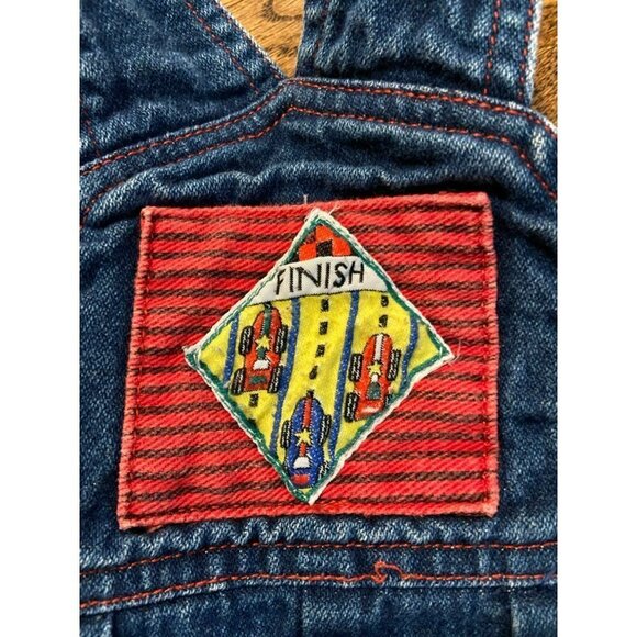 Bonjour | Vintage Overalls Race Track Sz 12M‎ - Picture 3 of 5